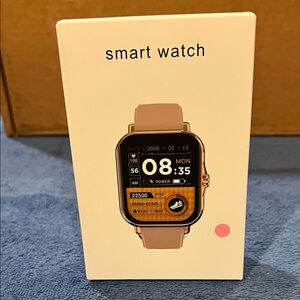 Smart Watch with Pink Strap